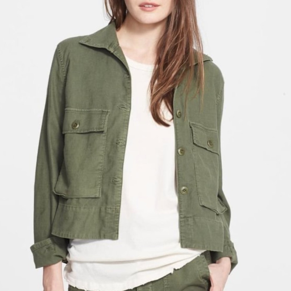 THE GREAT. Swing Army Jacket size 2